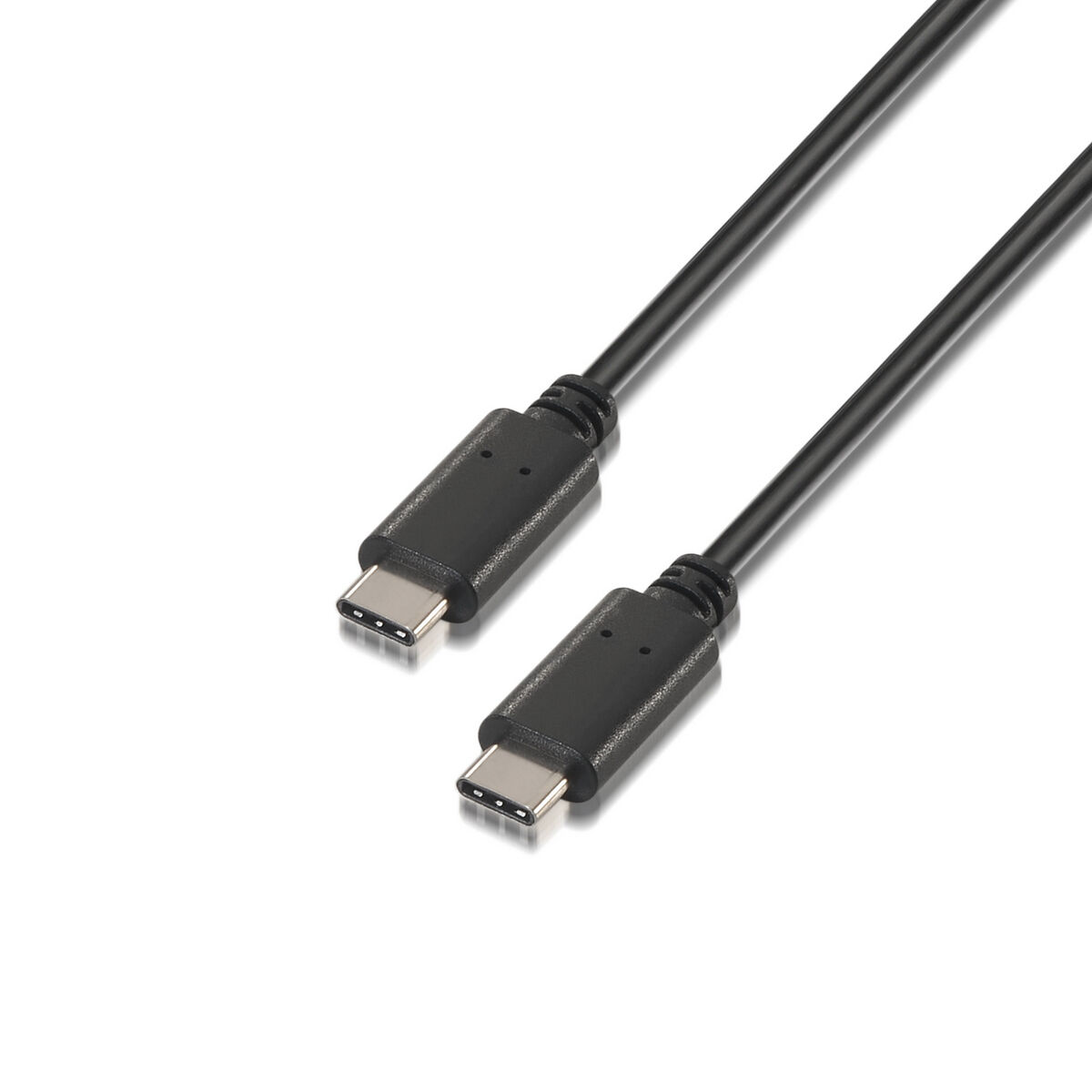USB-C-Kaapeli Aisens A107-0056 Musta 1 m